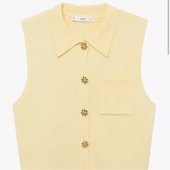 Mango Knit Rhinestones Top - Picture 2 of 7